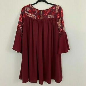 Umgee Velvet Burnout Tunic 1X!